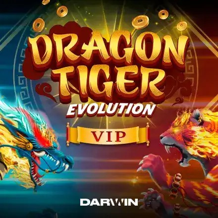 Table Games logo of Dragon Tiger Evolution VIP from Darwin Gaming at Kyngs Casino