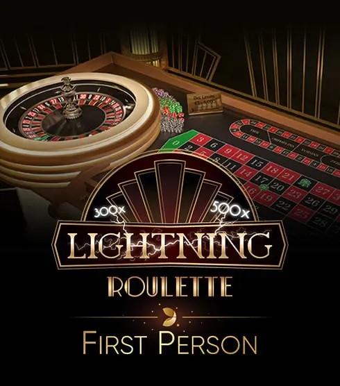 First Person Lightning Roulette by Evolution, showcased at kyngs-casino.pl – game logo