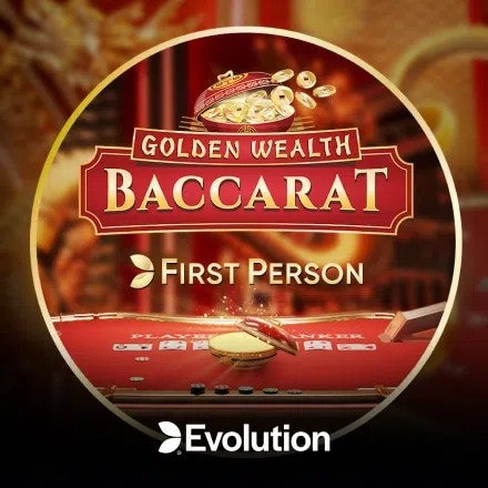 Play the First Person Golden Wealth Baccarat slot by Evolution on Kyngs Casino