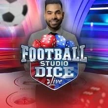 Football Studio Dice slot logo by Evolution at Kyngs Casino