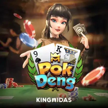 Kingmaker Pok Deng slot logo by King Midas at Kyngs Casino