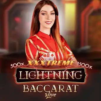 Lightning Baccarat logo by Evolution Kyngs Casino