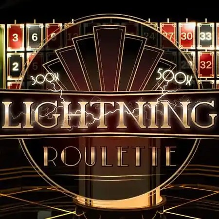 Live Dealer logo of Lightning Roulette from Evolution at Kyngs Casino