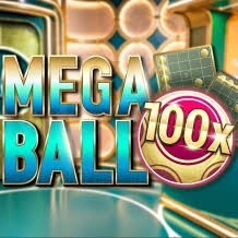 Enjoy Mega Ball 100x by Evolution – logo hosted on kyngs-casino.pl